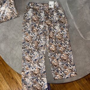 Bundle forever 21 Swirl Pattern Pants - Brown and Gray